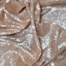 Ткань Пайеточная мелкая матовая (золото)